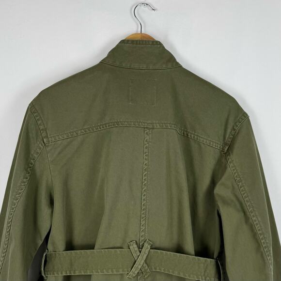 Madewell Jacket Womens Medium Oversized Utility Cargo Belted Coat - Picture 8 of 16